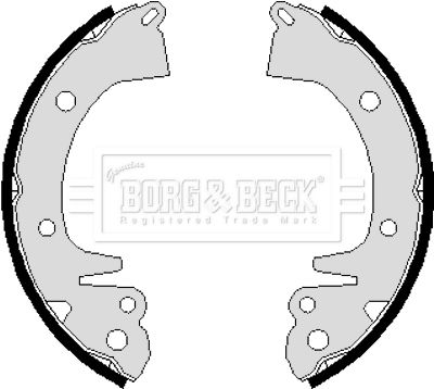 BBS6085 BORG & BECK Комплект тормозных колодок