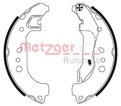 MG132 METZGER Комплект тормозных колодок