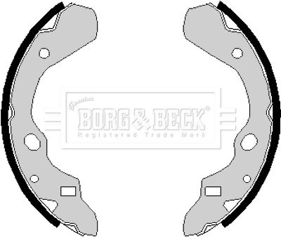BBS6130 BORG & BECK Комплект тормозных колодок