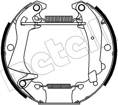 510379 METELLI Комплект тормозных колодок