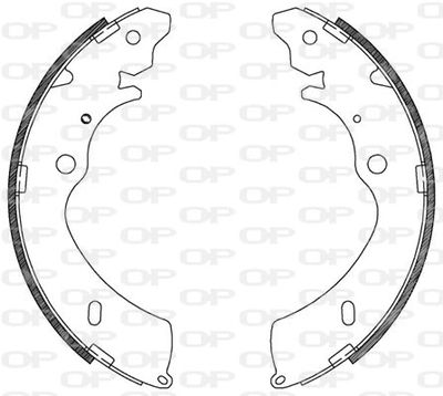 BSA212400 OPEN PARTS Комплект тормозных колодок