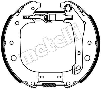 510534 METELLI Комплект тормозных колодок