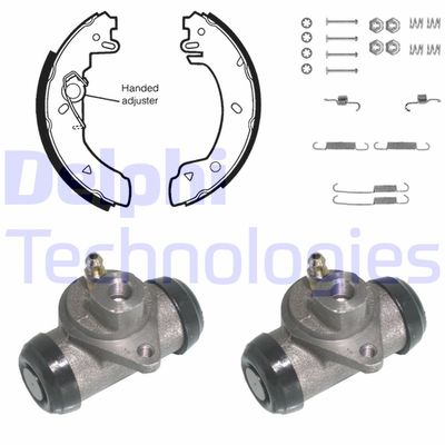 980 DELPHI Комплект тормозных колодок