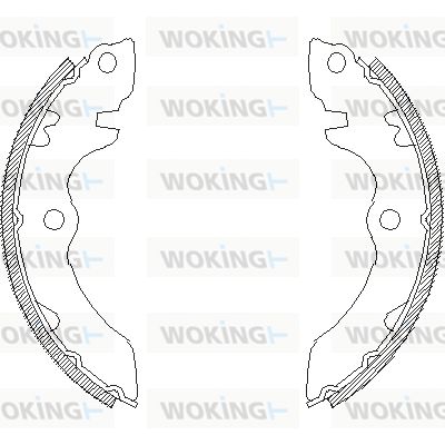 Z439200 WOKING Комплект тормозных колодок