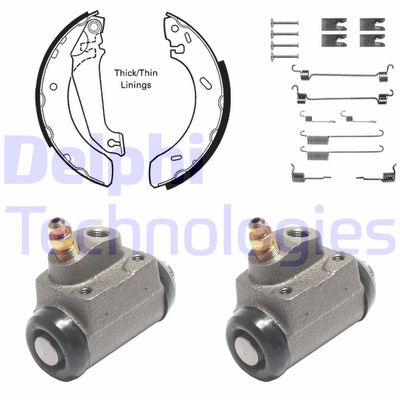 923 DELPHI Комплект тормозных колодок