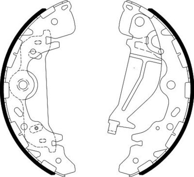 8DB355003001 HELLA Комплект тормозных колодок