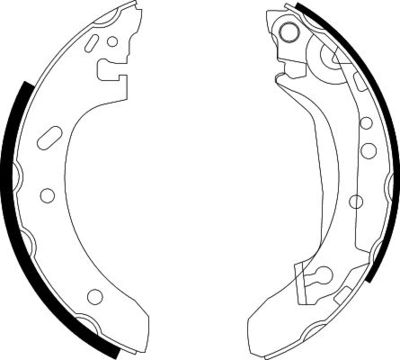 8DB355002211 HELLA Комплект тормозных колодок