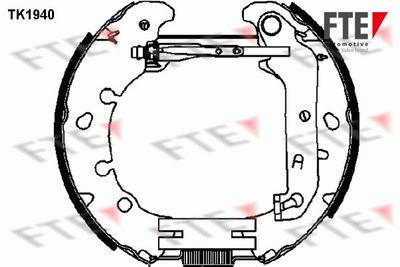 9110013 FTE Комплект тормозных колодок