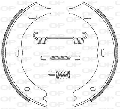 BSA221600 OPEN PARTS Комплект тормозных колодок