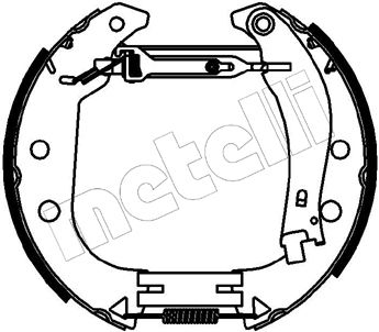 510232 METELLI Комплект тормозных колодок