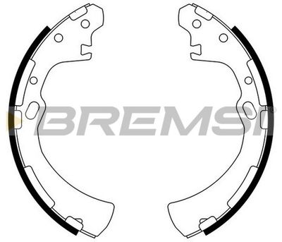 GF0849 BREMSI Комплект тормозных колодок