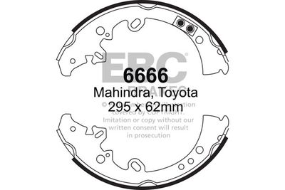 6666 EBC Brakes Комплект тормозных колодок