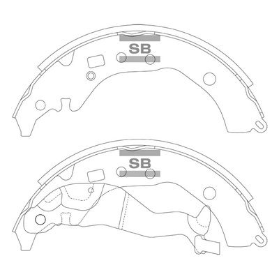 SA246A Hi-Q Комплект тормозных колодок