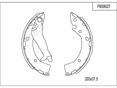 FBS8027 FI.BA Комплект тормозных колодок