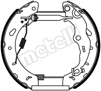 510535 METELLI Комплект тормозных колодок