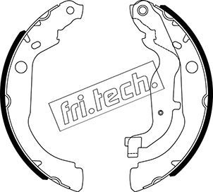 1088244 fri.tech. Комплект тормозных колодок