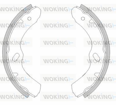 Z445800 WOKING Комплект тормозных колодок