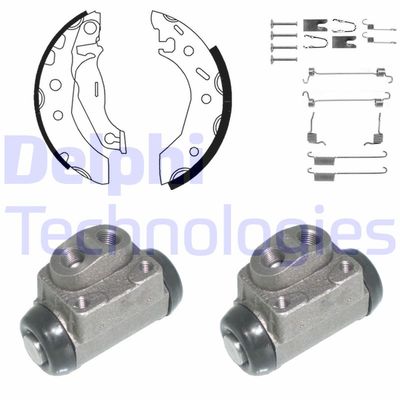 KP897 DELPHI Комплект тормозных колодок