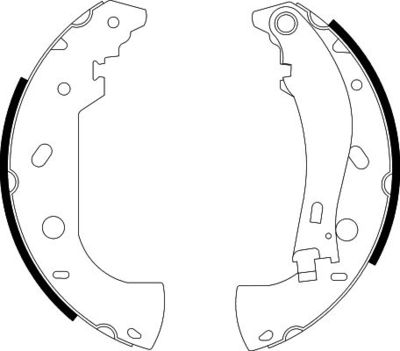 8DB355001841 HELLA Комплект тормозных колодок