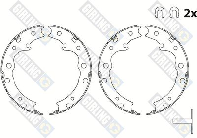 5189058 GIRLING Комплект тормозных колодок