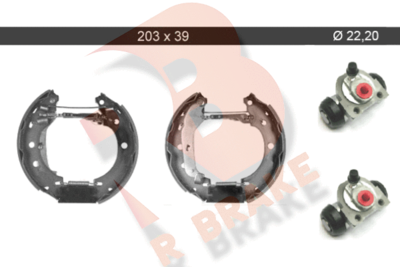 79RBKT0053 R BRAKE Комплект тормозных колодок