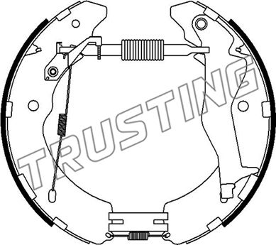 6527 TRUSTING Комплект тормозных колодок