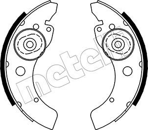 530053 METELLI Комплект тормозных колодок