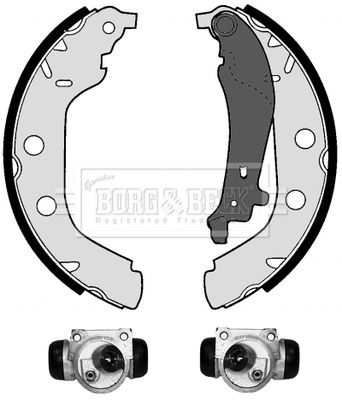 BBS1106K BORG & BECK Комплект тормозных колодок