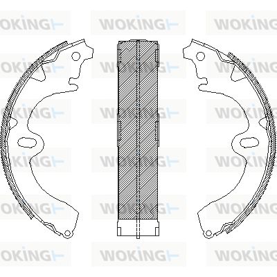 Z409700 WOKING Комплект тормозных колодок