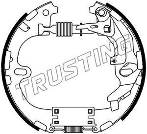 6331 TRUSTING Комплект тормозных колодок