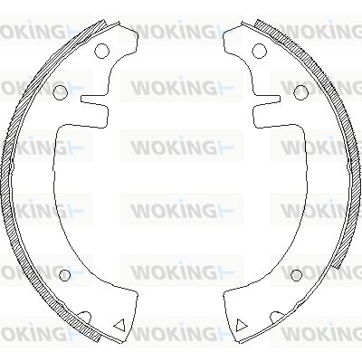 Z465300 WOKING Комплект тормозных колодок