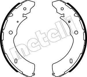 530572 METELLI Комплект тормозных колодок