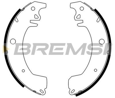 GF0410 BREMSI Комплект тормозных колодок
