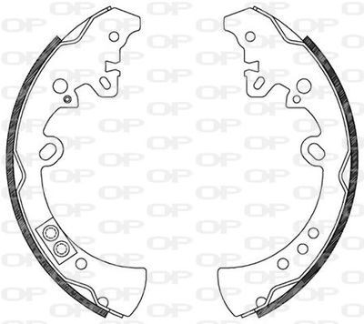 BSA212200 OPEN PARTS Комплект тормозных колодок