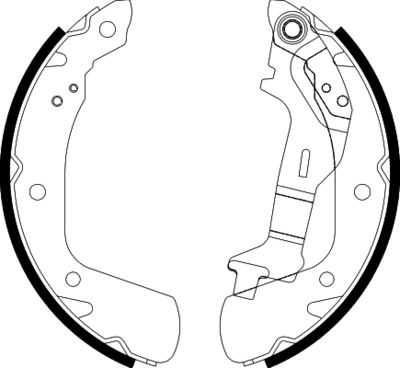 8DB355038141 HELLA Комплект тормозных колодок