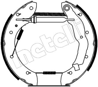 510068 METELLI Комплект тормозных колодок