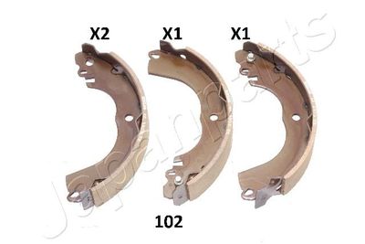 GF102AF JAPANPARTS Комплект тормозных колодок