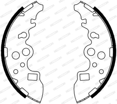 FSB4093 FERODO Комплект тормозных колодок