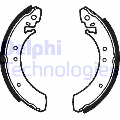 LS1068 DELPHI Комплект тормозных колодок