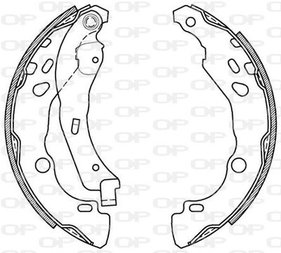 BSA207900 OPEN PARTS Комплект тормозных колодок