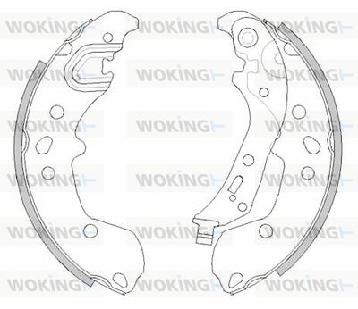 Z449800 WOKING Комплект тормозных колодок