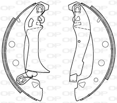 BSA200200 OPEN PARTS Комплект тормозных колодок