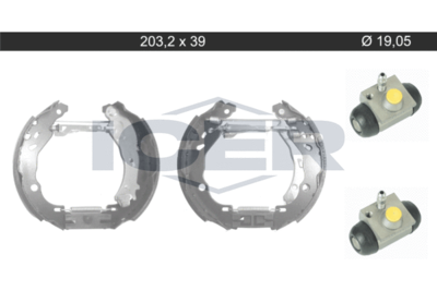 79KT0117C ICER Комплект тормозных колодок