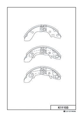 K11155 MK Kashiyama Комплект тормозных колодок
