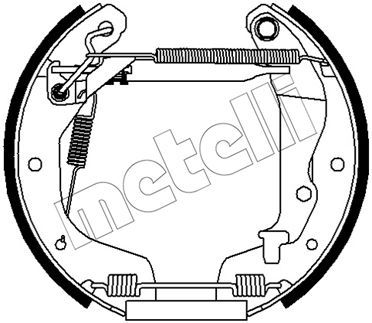 510479 METELLI Комплект тормозных колодок