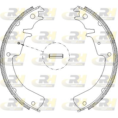 401001 ROADHOUSE Комплект тормозных колодок