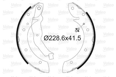 562587 VALEO Комплект тормозных колодок