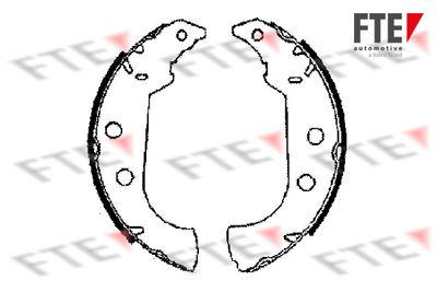 9100015 FTE Комплект тормозных колодок