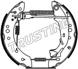 6198 TRUSTING Комплект тормозных колодок
