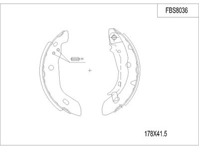 FBS8036 FI.BA Комплект тормозных колодок
